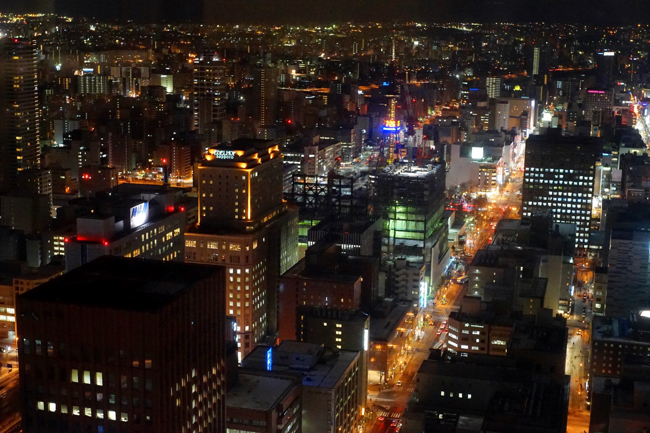 JRタワーT38からの札幌の夜景